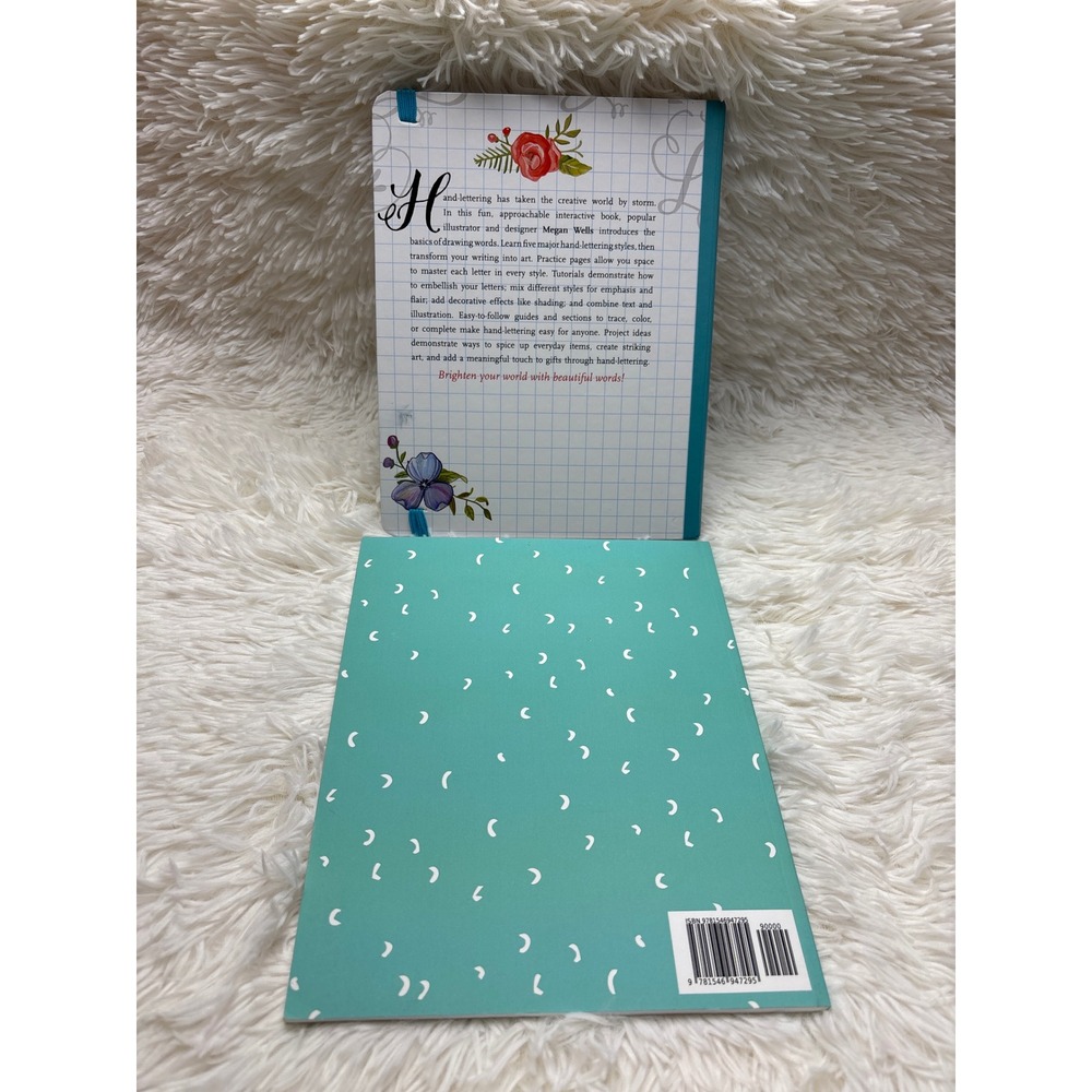 Hand Lettering Interactive Guide Megan Wells & Lettering for Beginners Workbooks - Picture 2 of 7